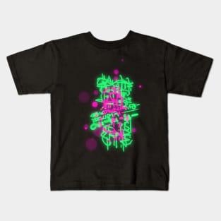 NEON GRAFFITI Kids T-Shirt